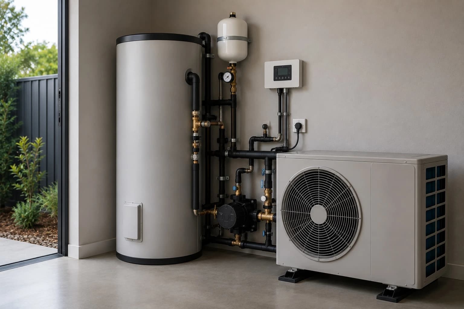 Heat pump hot water unit selected for a home