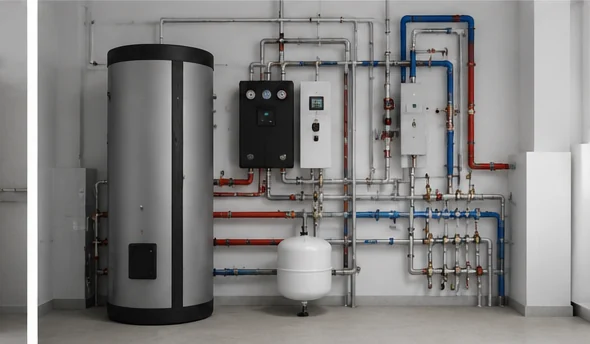 Geothermal heating and cooling concept