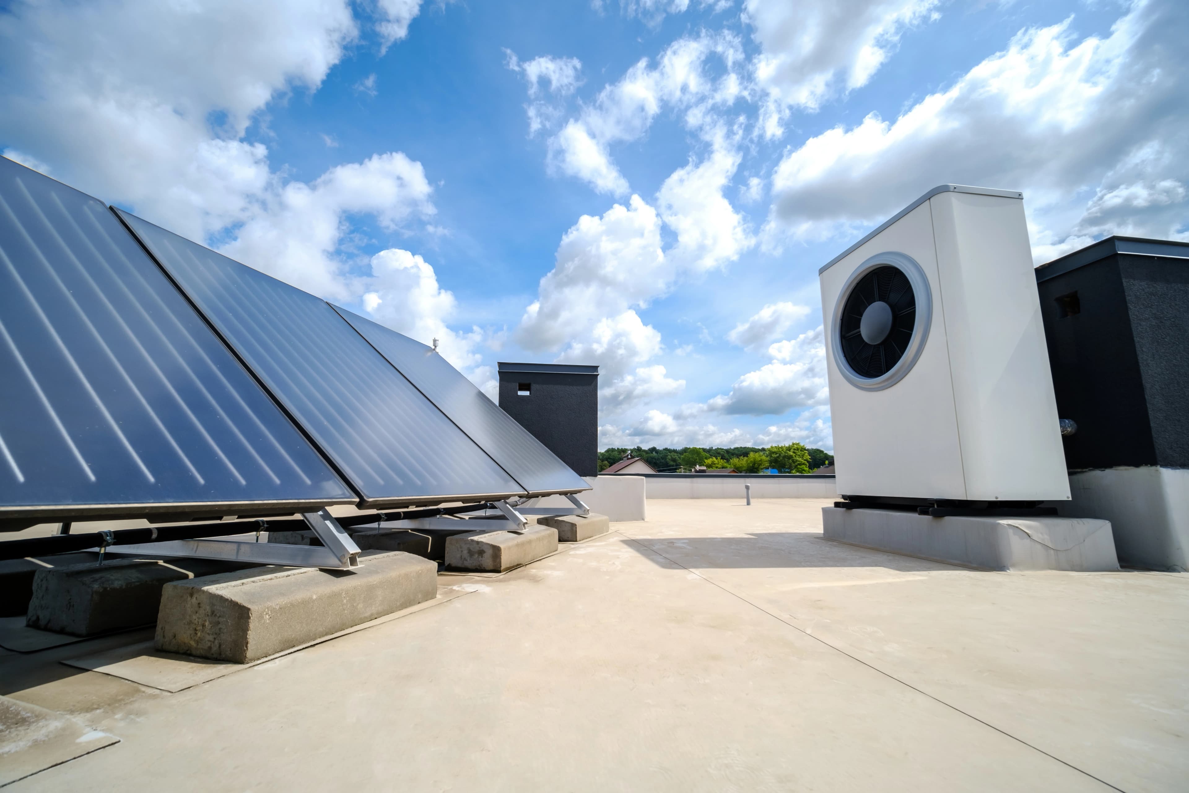 Renewable heating system design for efficient buildings
