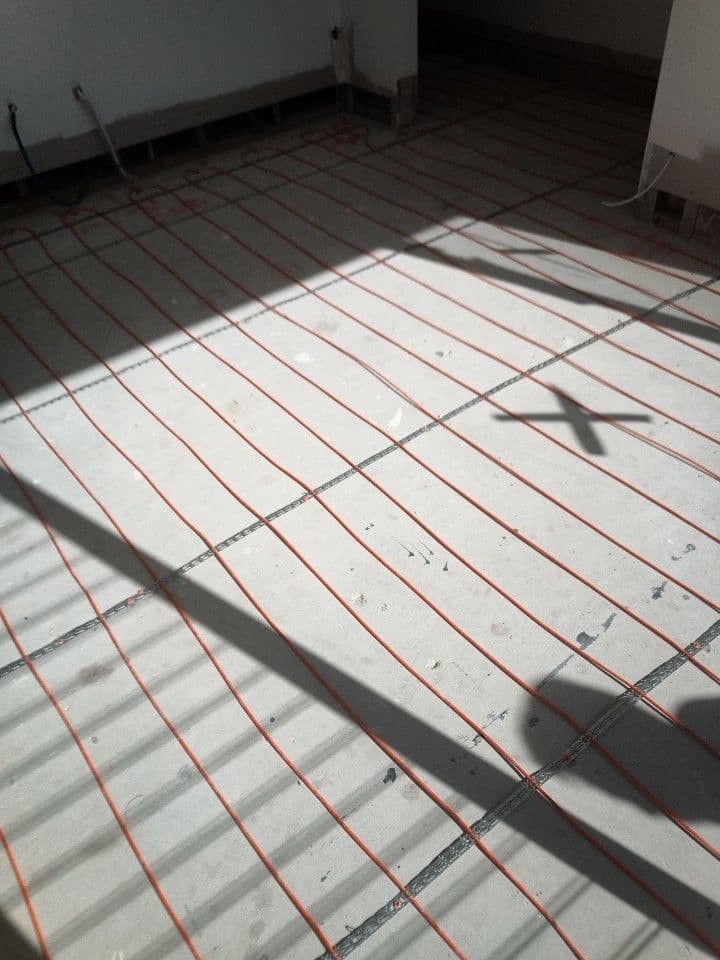 Multi-zone electric in-screed underfloor heating installation in a Lilyfield residence.