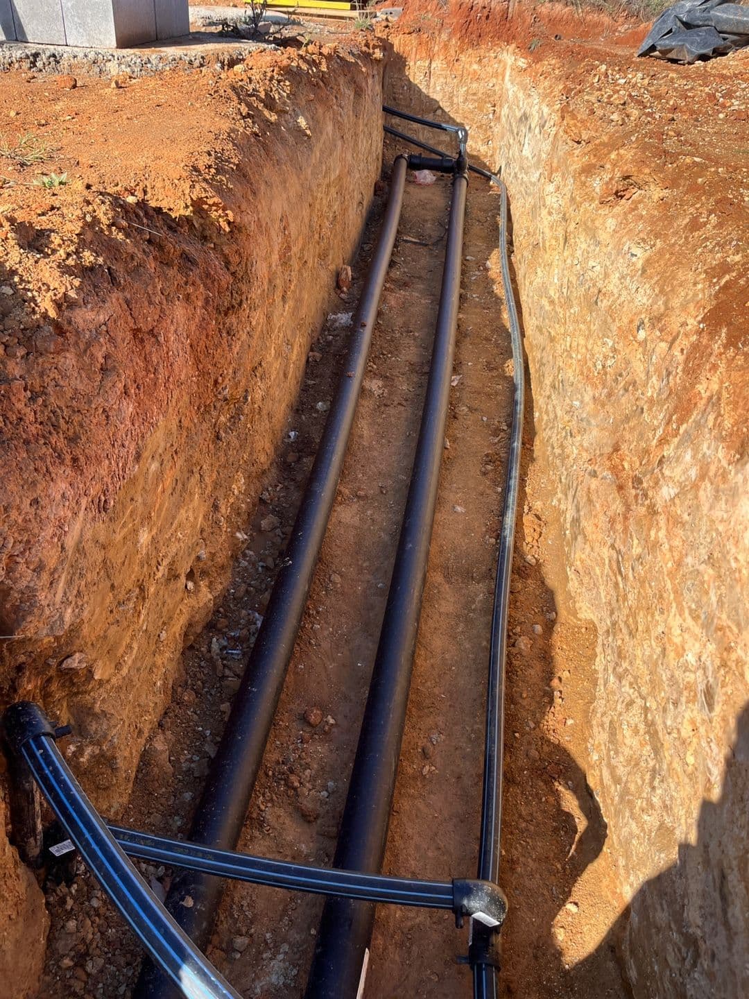 Geothermal Hydronic System – Pokolbin Pipe Work